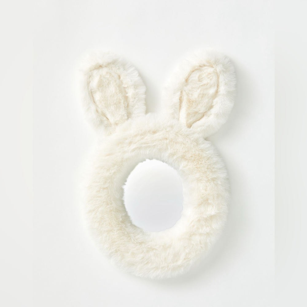 Urban Outfitters Cream Bunny Ear Mirror